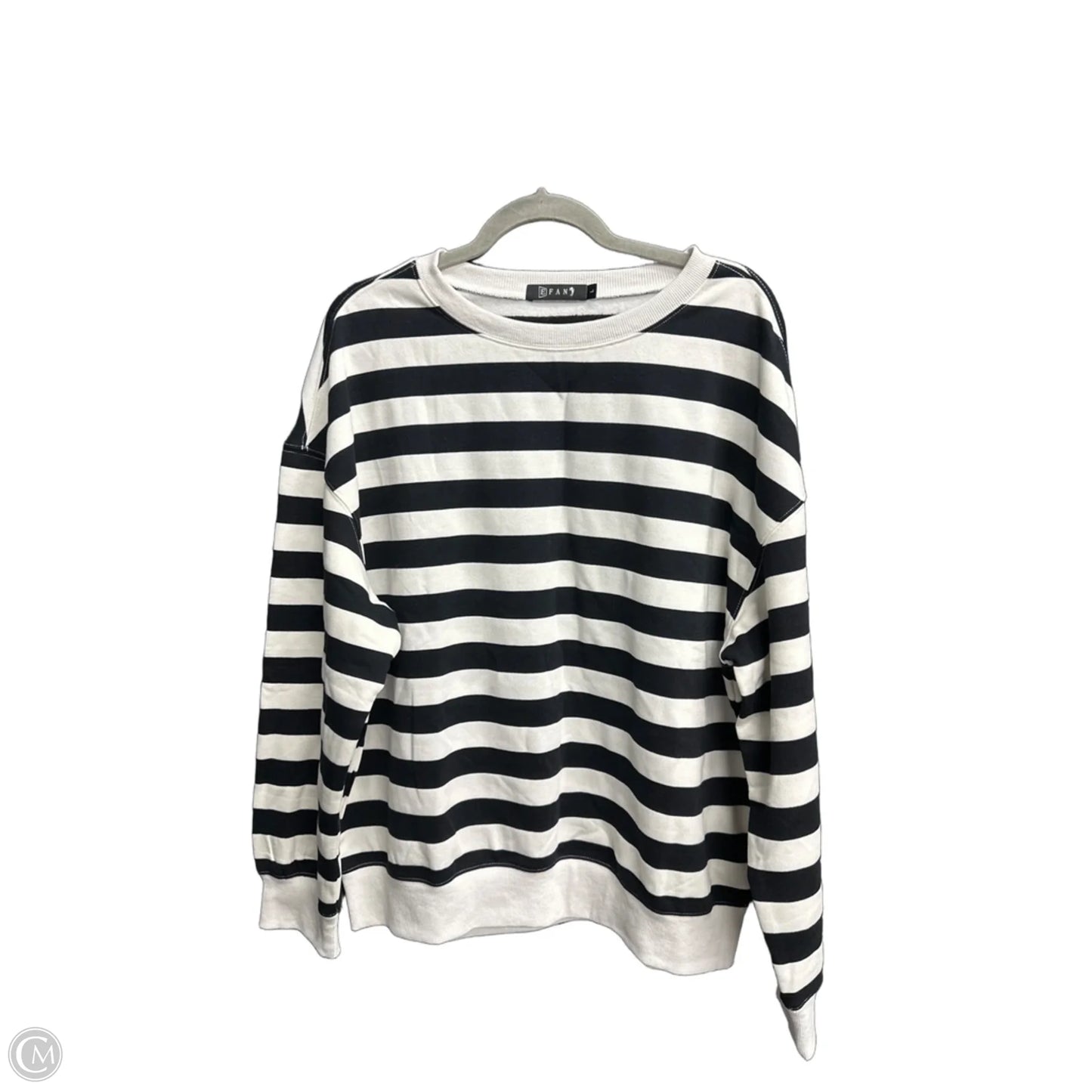 Top Long Sleeve By Clothes Mentor In Striped Pattern, Size: L