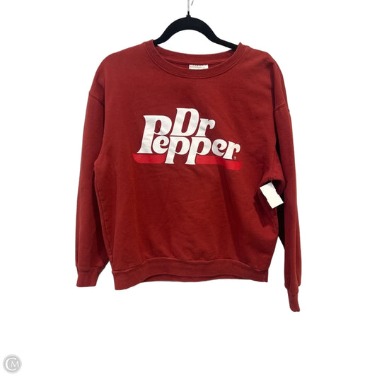 Sweatshirt Crewneck By Clothes Mentor In Red, Size: M