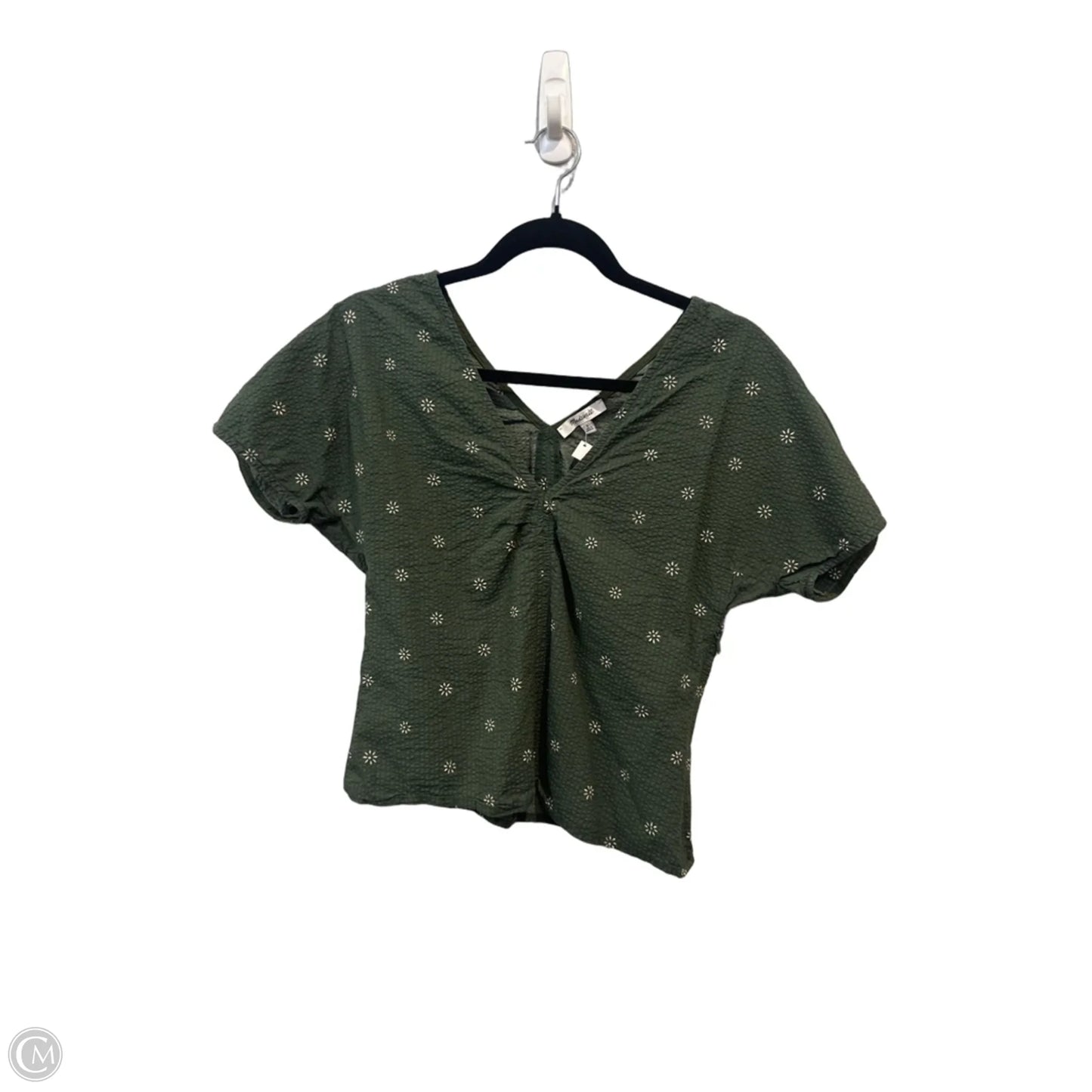 Top Short Sleeve By Madewell In Green, Size: S