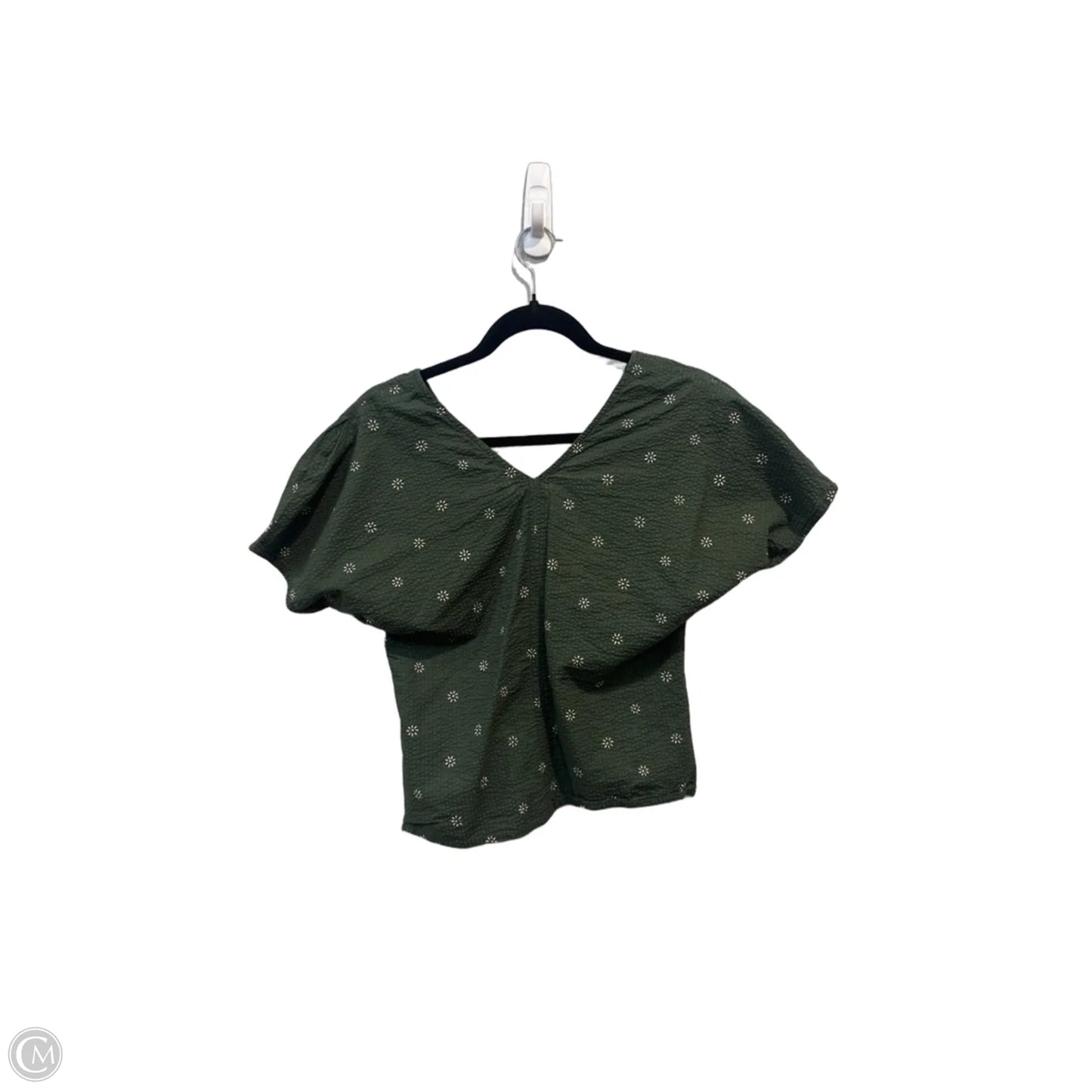 Top Short Sleeve By Madewell In Green, Size: S