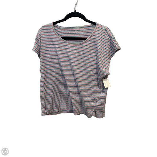 Top Short Sleeve Basic By Love In Striped Pattern, Size: M