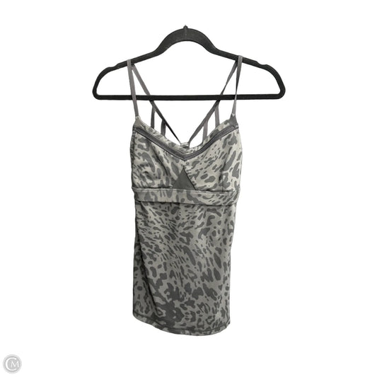 Athletic Tank Top By Lululemon In Black & Grey, Size: S