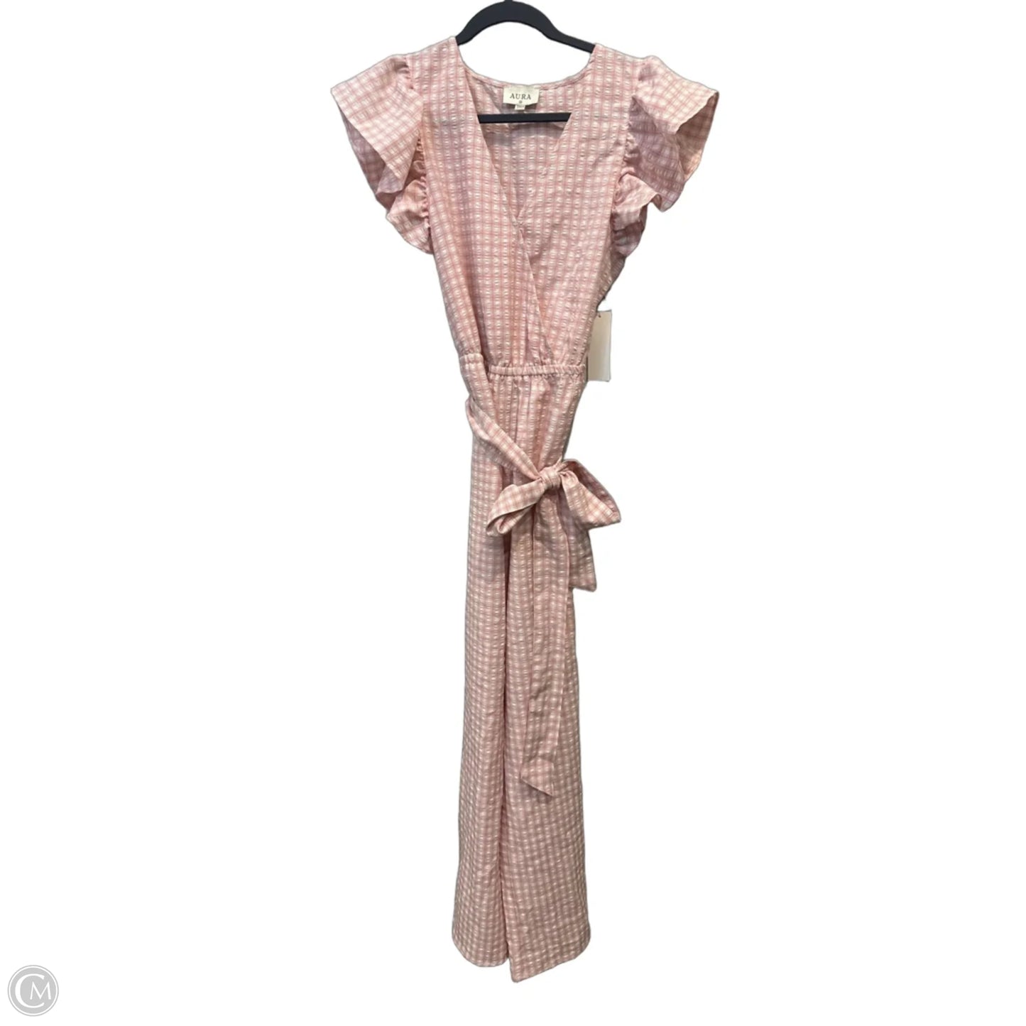 Jumpsuit By Aura In Plaid Pattern, Size: M