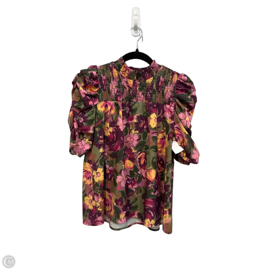 Top Short Sleeve By Thml In Floral Print, Size: S