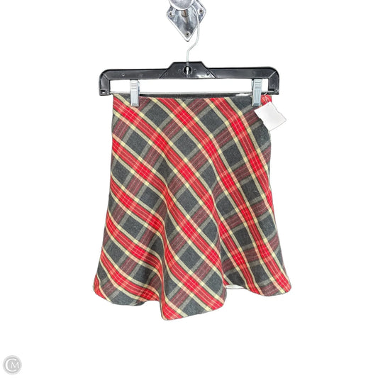 Skirt Designer By Neiman Marcus In Plaid Pattern, Size: 12
