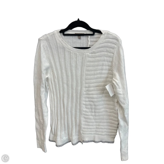 Sweater By Lilla P In White, Size: L