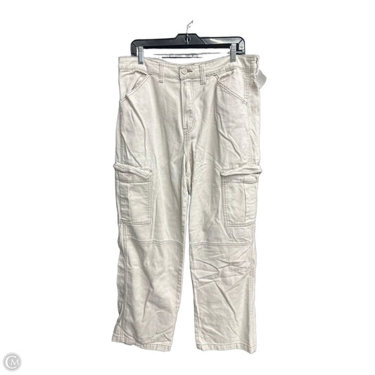 Jeans Wide Leg By Divided In Cream Denim, Size: 12