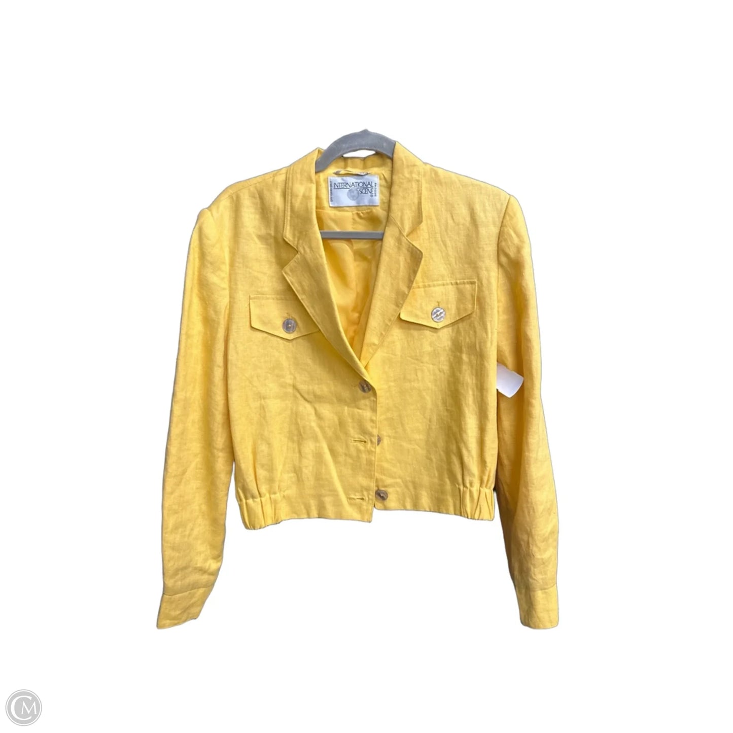 Blazer By Clothes Mentor In Yellow, Size: S
