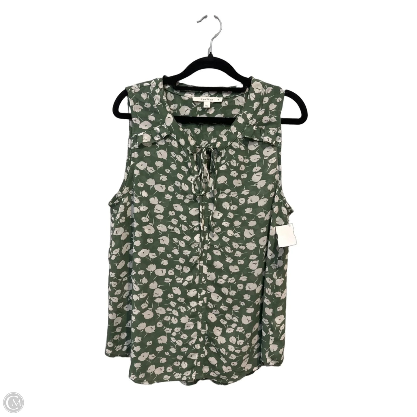 Top Sleeveless By Clothes Mentor In Floral Print, Size: M