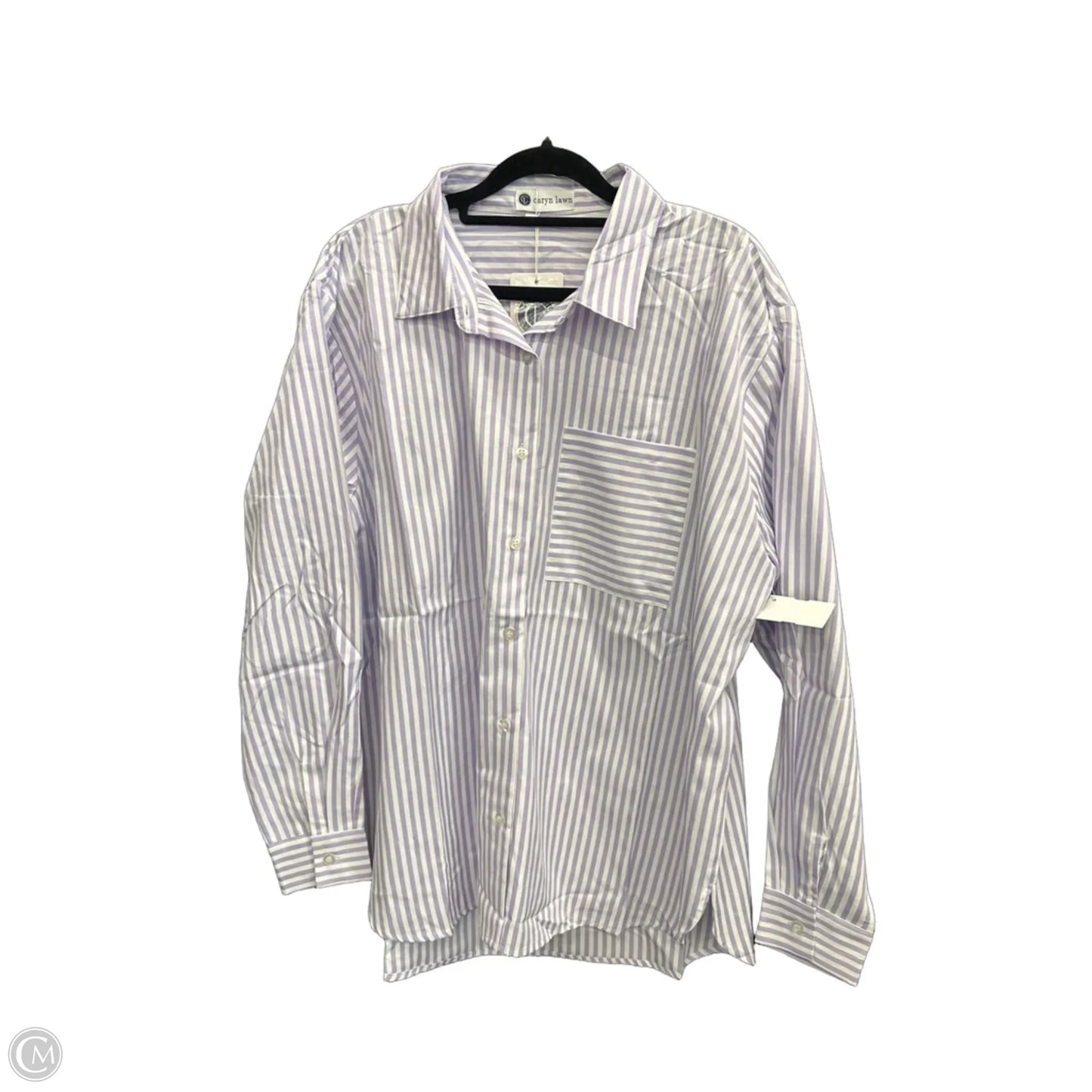Top Long Sleeve By Clothes Mentor In Striped Pattern, Size: Osfm