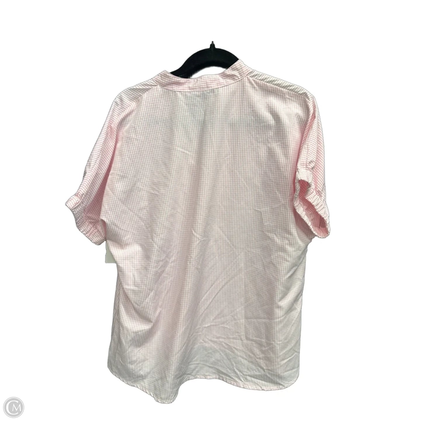 Top Short Sleeve By Clothes Mentor In Plaid Pattern, Size: Osfm