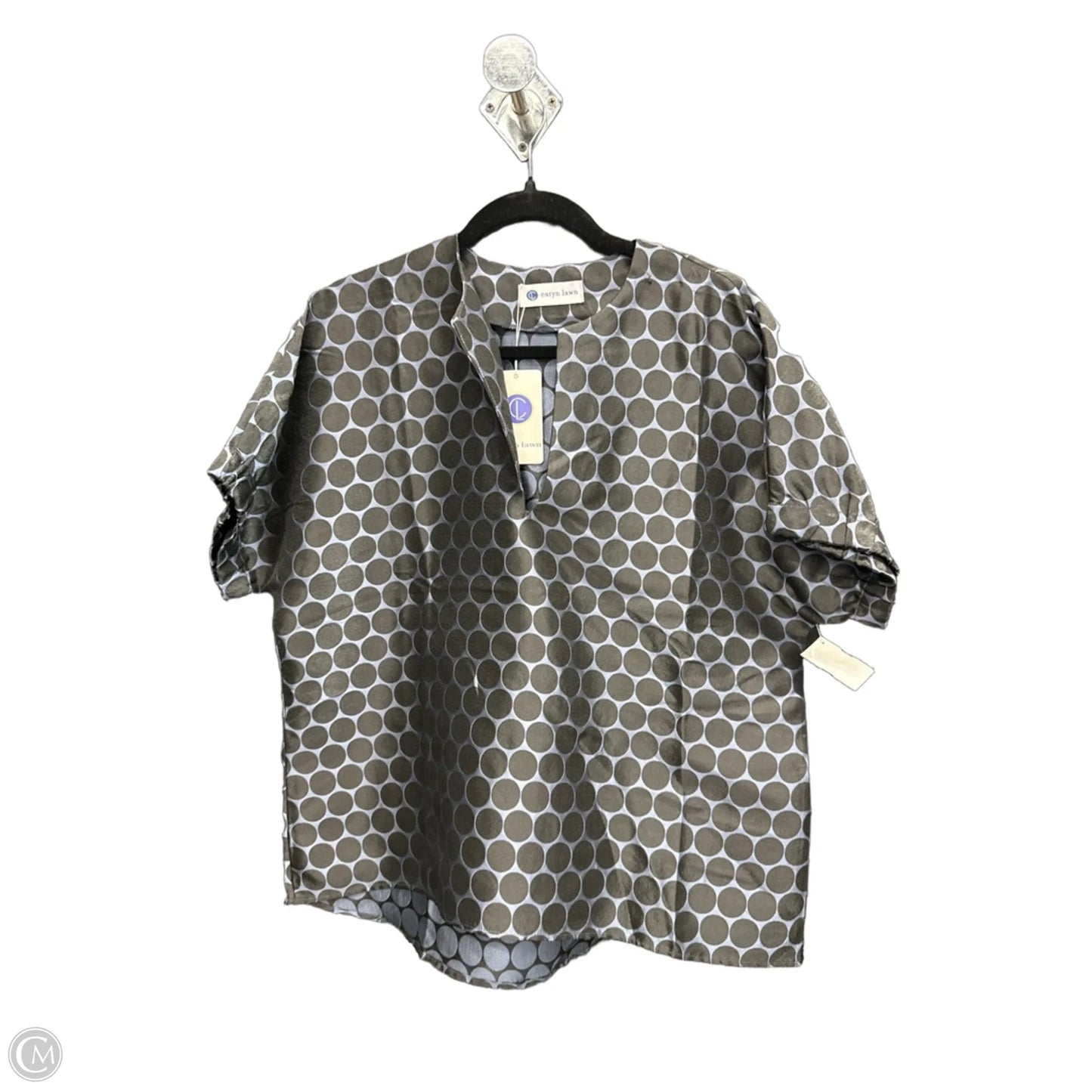 Top Short Sleeve By Clothes Mentor In Black & Blue, Size: Osfm
