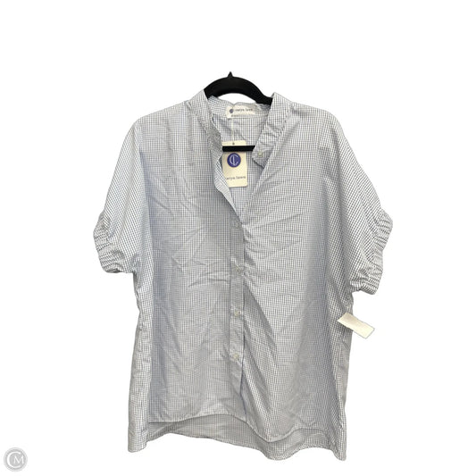 Top Short Sleeve By Clothes Mentor In Plaid Pattern, Size: Osfm
