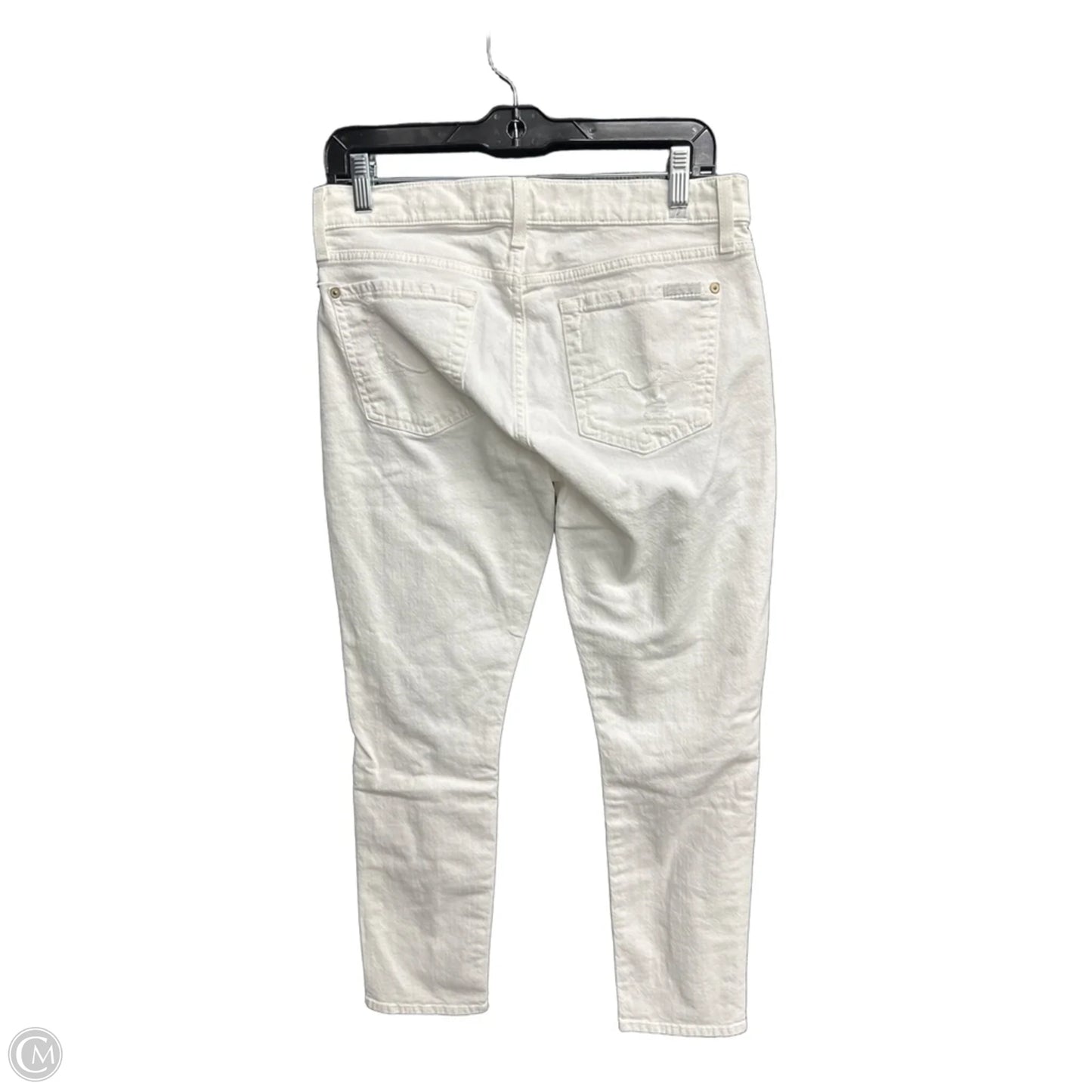 Jeans Boyfriend By 7 For All Mankind In White Denim, Size: 2