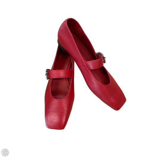 Shoes Flats By Vince In Red, Size: 10