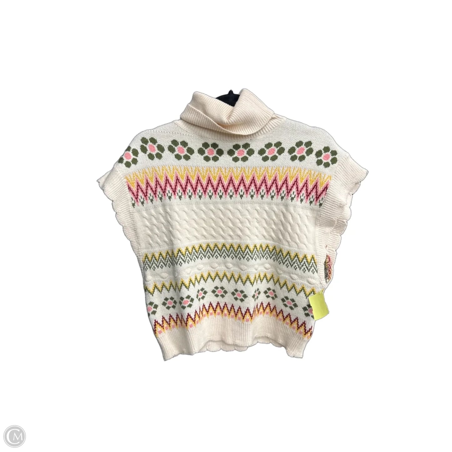 Sweater Short Sleeve By &merci In Cream, Size: M