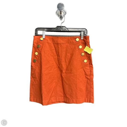 Skirt Mini & Short By Loft In Orange, Size: 4