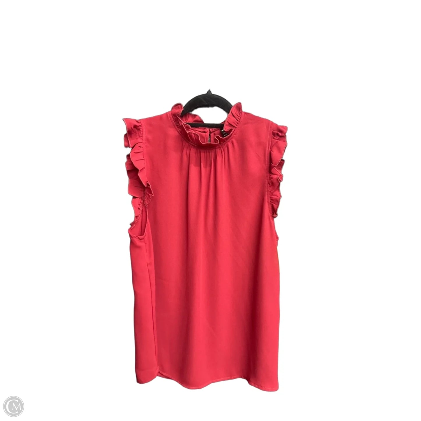 Top Sleeveless By Shein In Red, Size: S