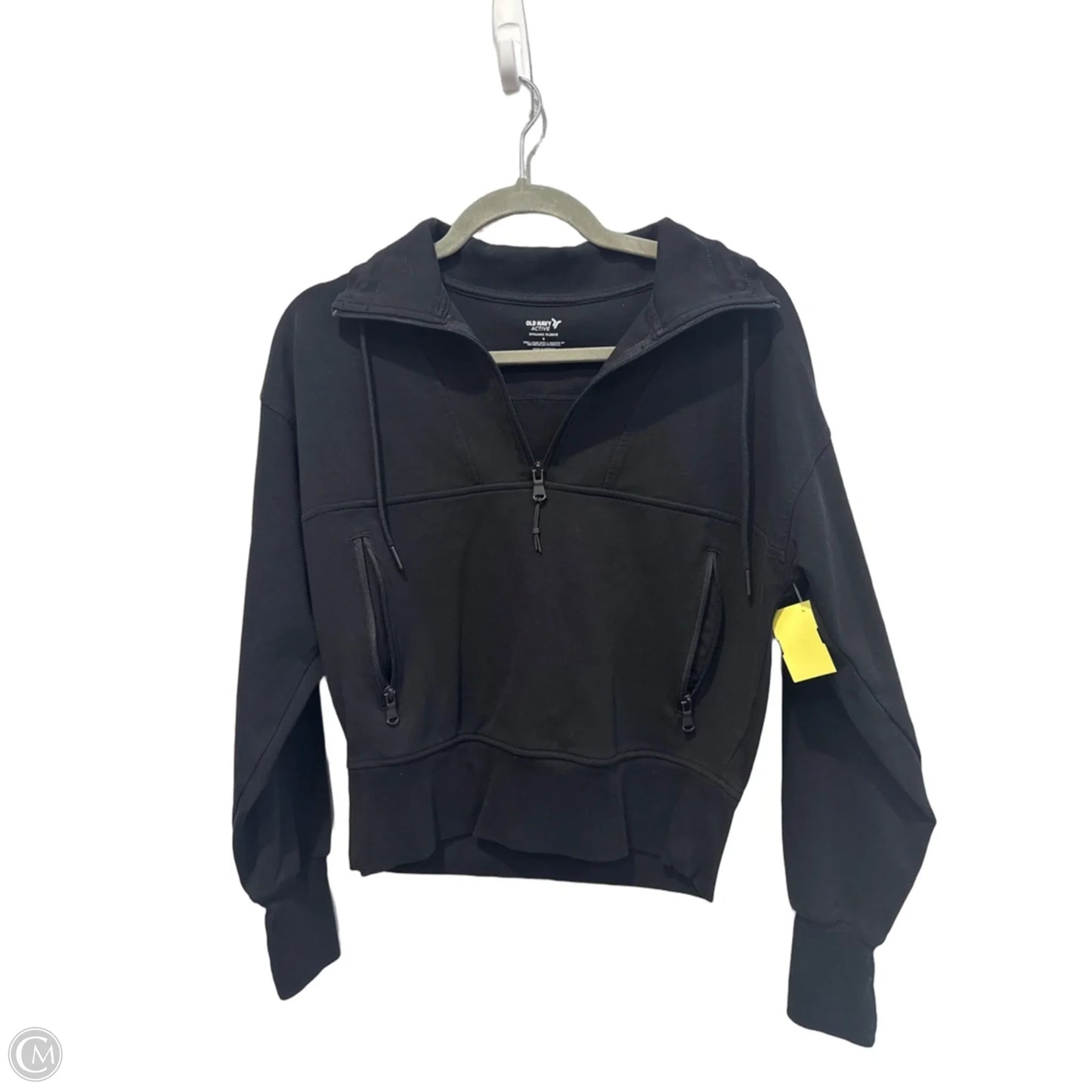 Athletic Sweatshirt Collar By Old Navy In Black, Size: S
