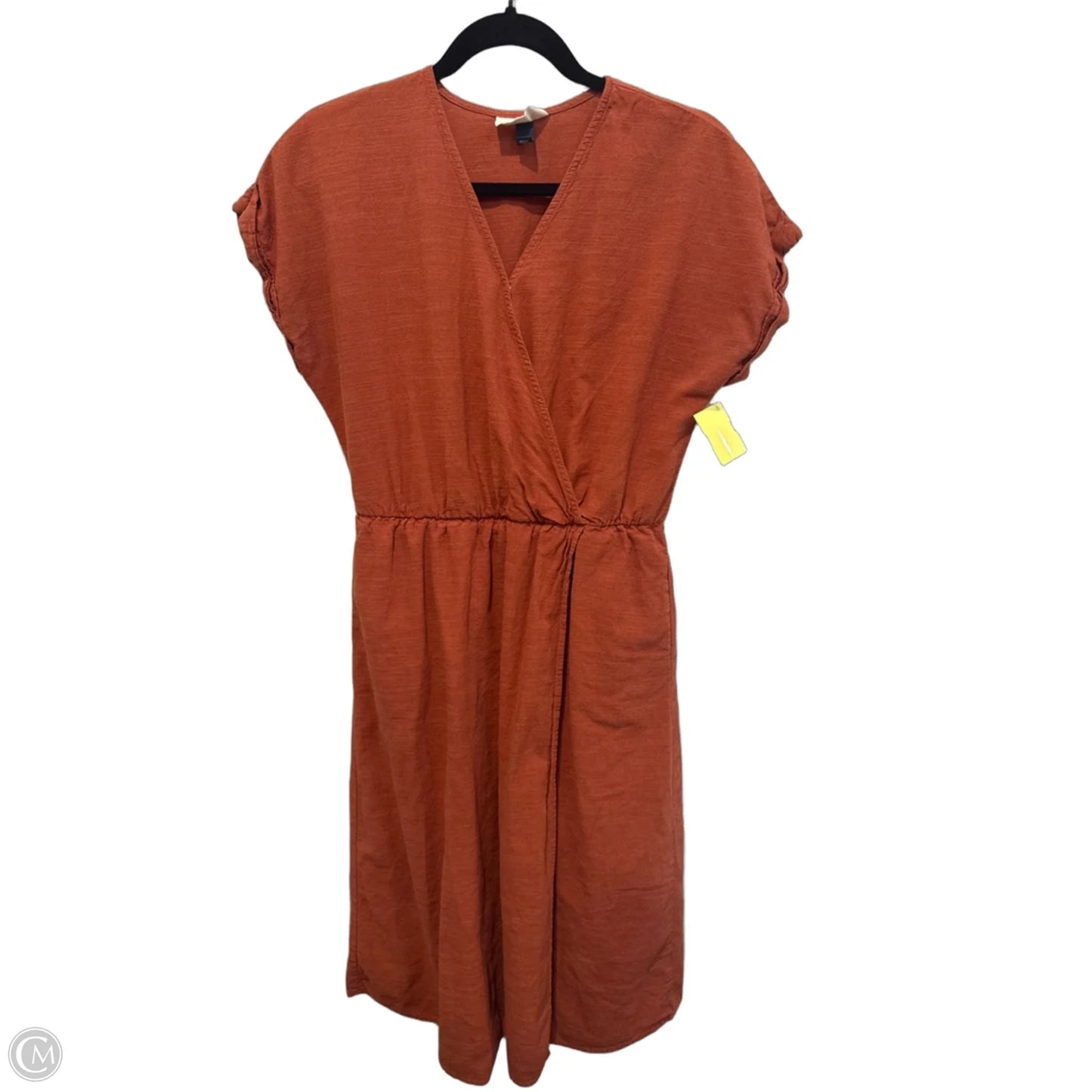 Dress Casual Midi By Universal Thread In Orange, Size: M