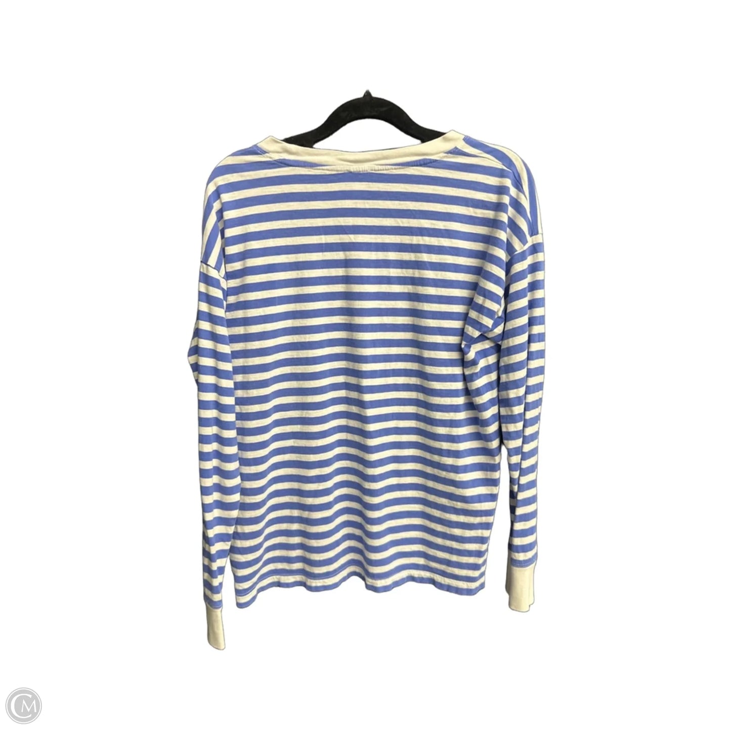 Top Long Sleeve Basic By J. Crew In Striped Pattern, Size: S