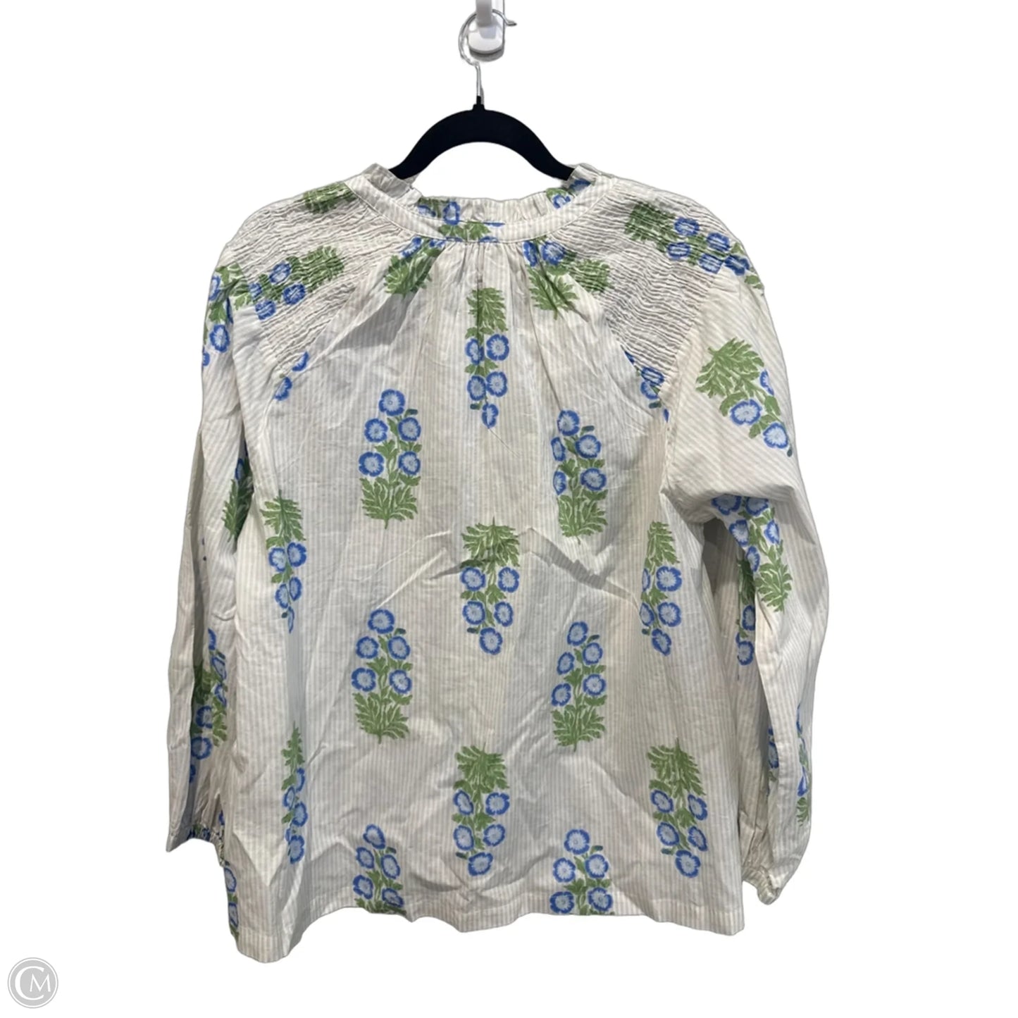 Top Long Sleeve By Mudpie In Floral Print, Size: L