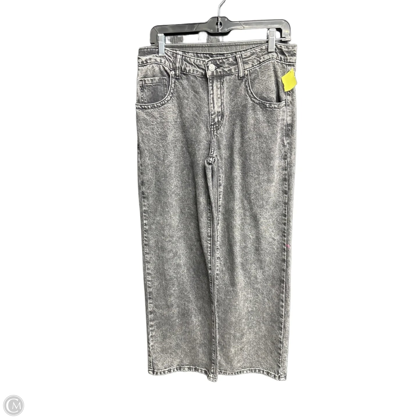 Jeans Wide Leg By Clothes Mentor In Black Denim, Size: 8