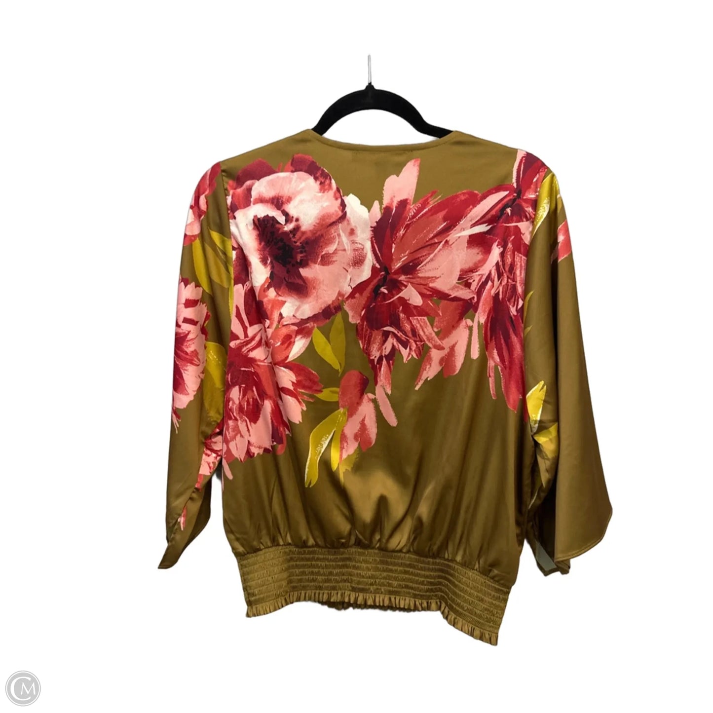Top Long Sleeve By White House Black Market In Floral Print, Size: S