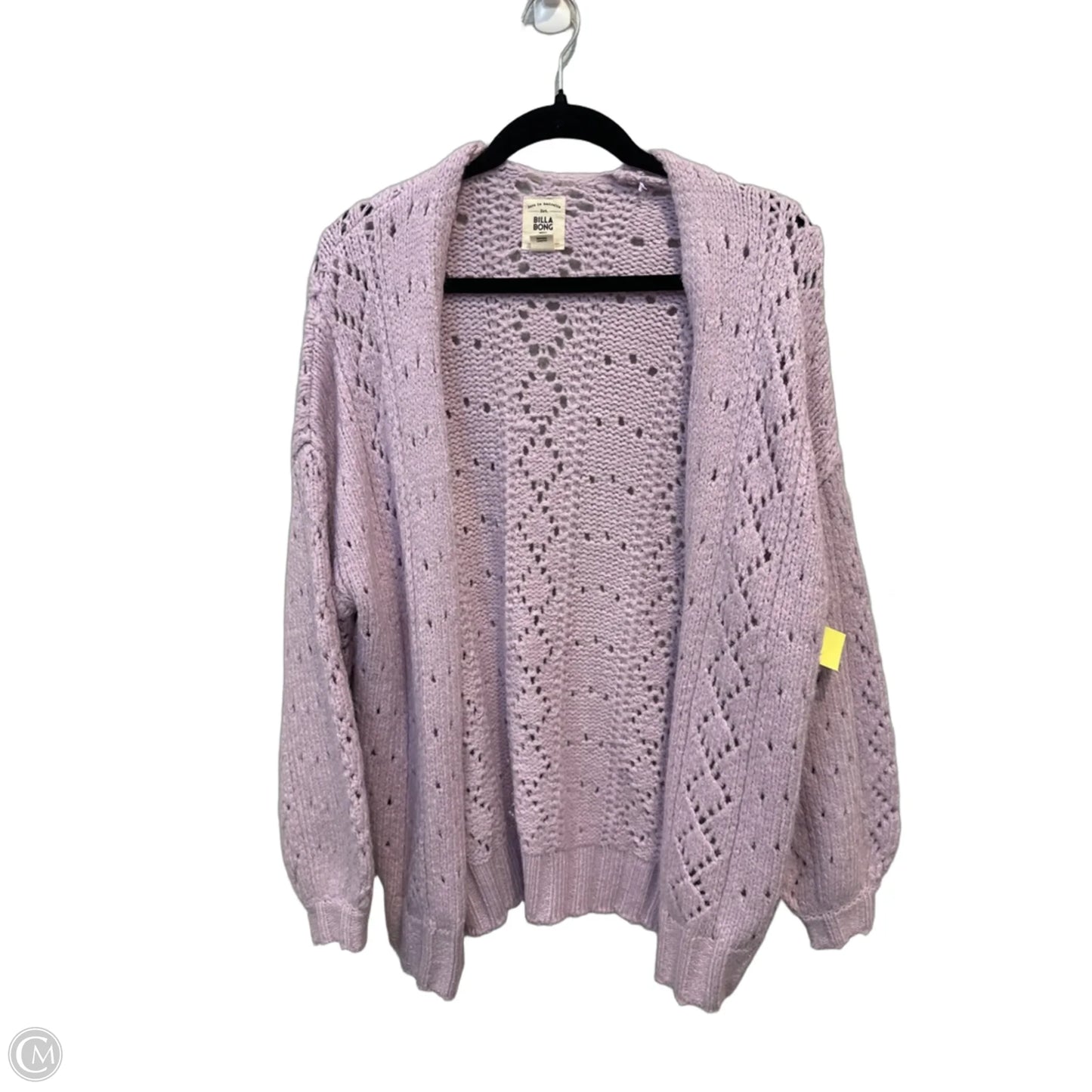 Sweater Cardigan By Billabong In Purple, Size: S