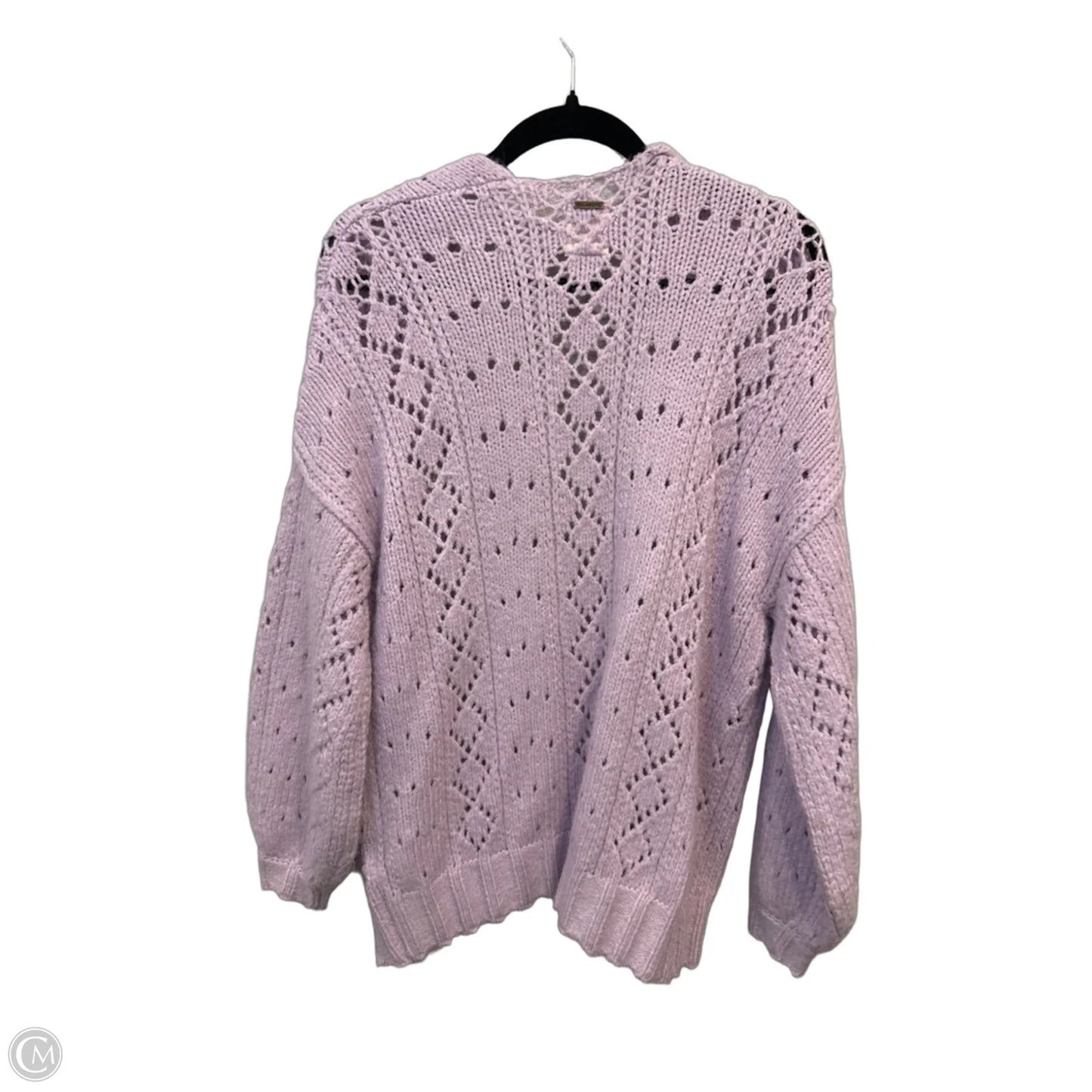 Sweater Cardigan By Billabong In Purple, Size: S