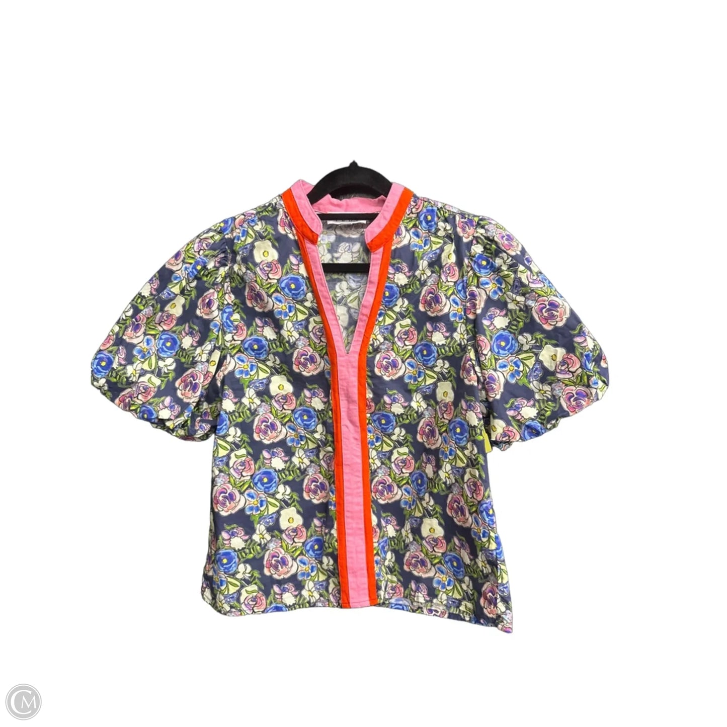 Top Short Sleeve By Thml In Floral Print, Size: Xs