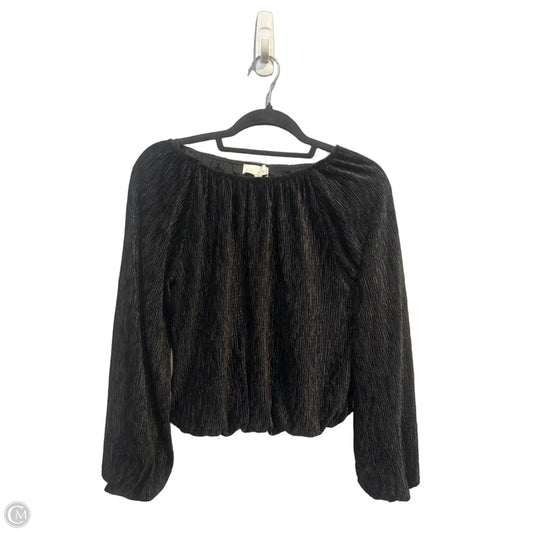 Top Long Sleeve By Pinch In Black, Size: S