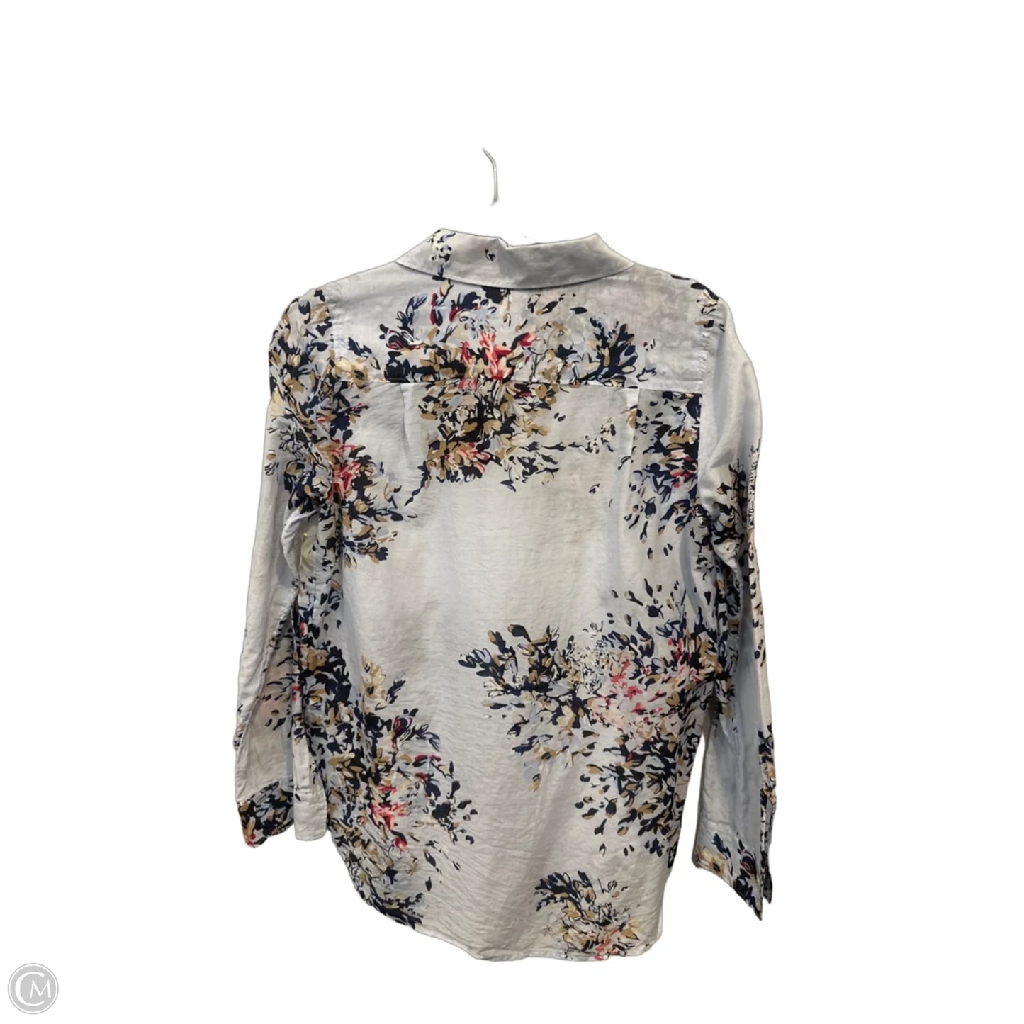 Top Long Sleeve By White House Black Market In Floral Print, Size: Xs