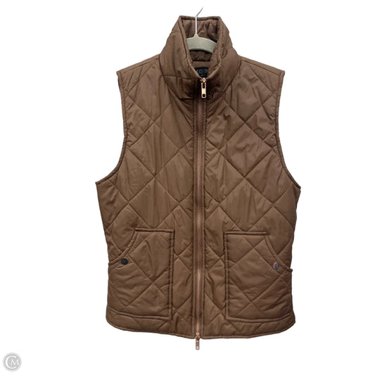 Vest Puffer & Quilted By Peach Love Cream California In Brown, Size: M