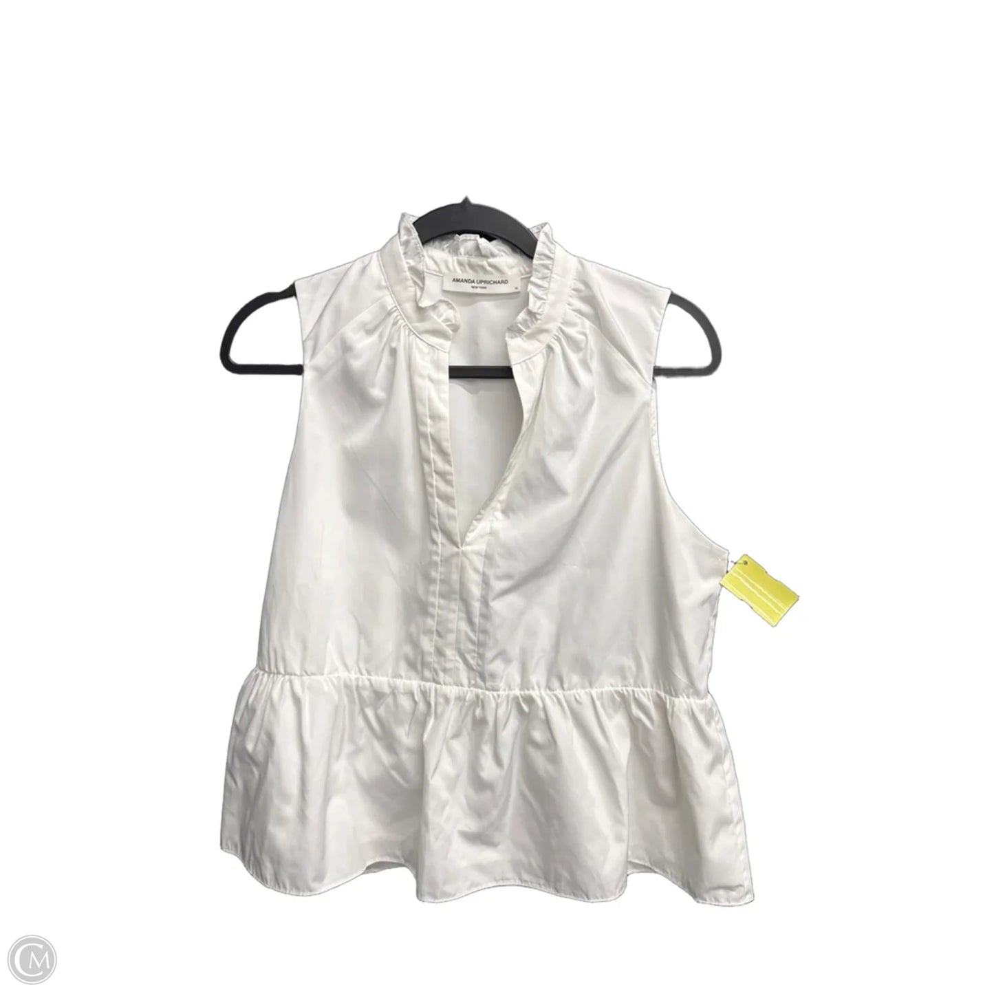 Top Sleeveless By Amanda Uprichard In White, Size: M