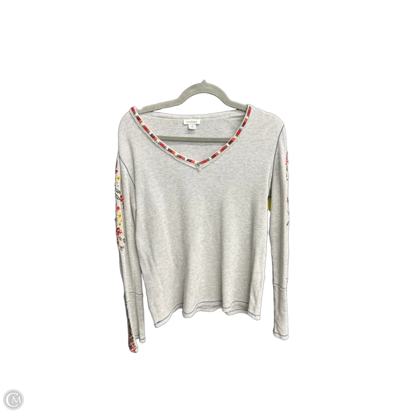 Top Long Sleeve By Sundance In Grey, Size: M