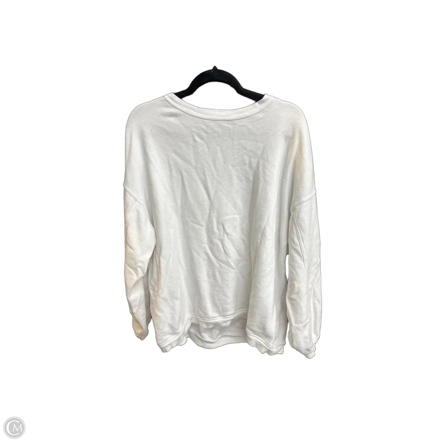 Sweatshirt Crewneck By Aerie In White, Size: M