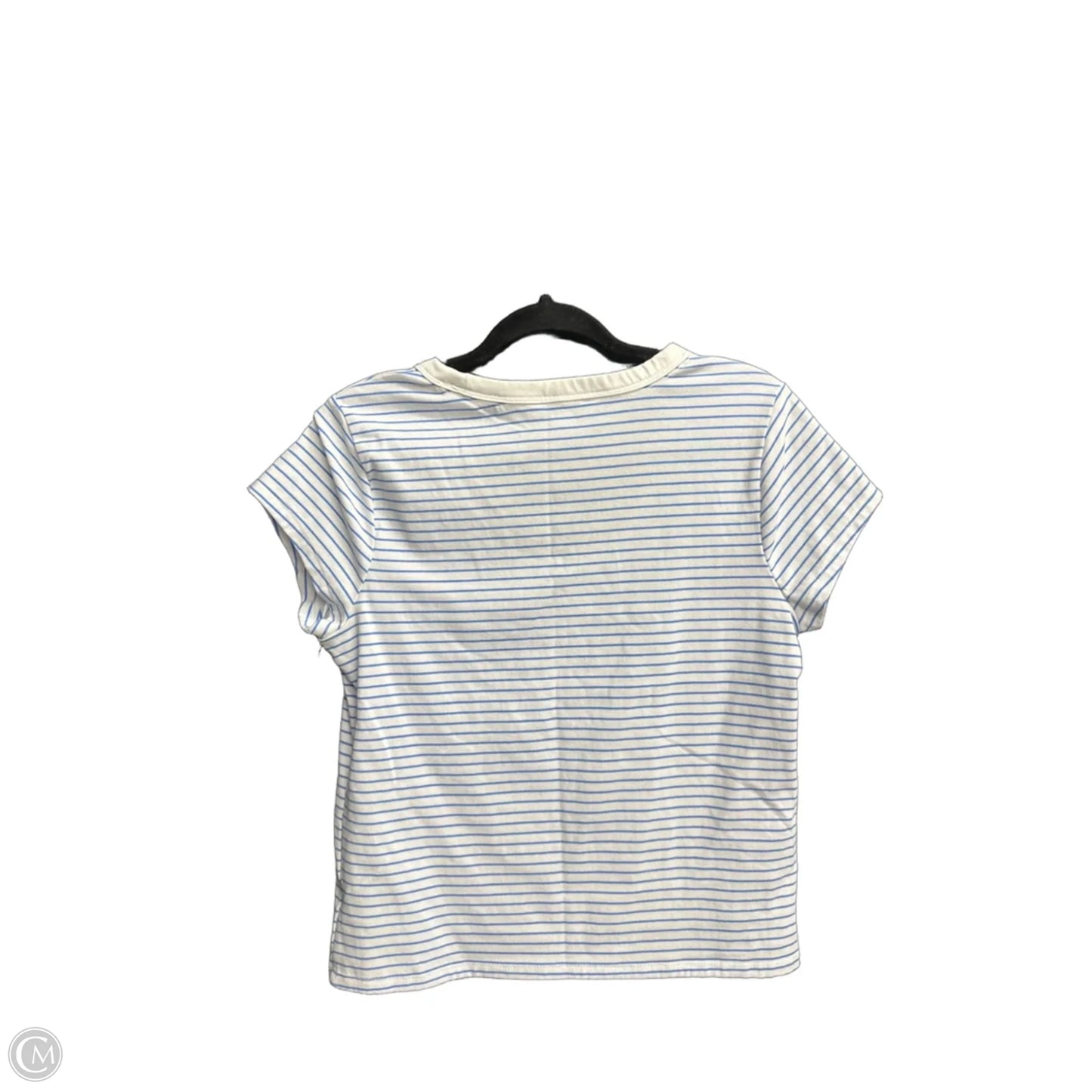 Top Short Sleeve Basic By Free Assembly In Striped Pattern, Size: L