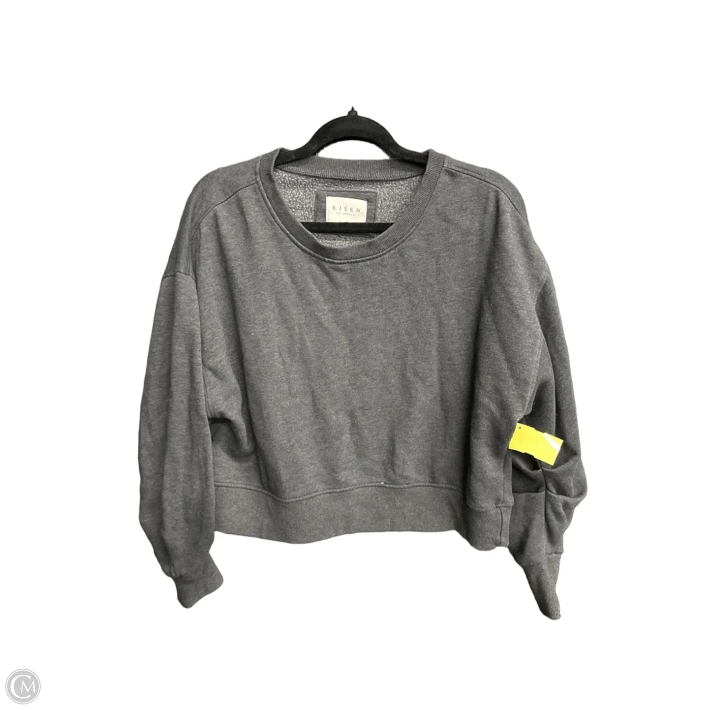 Sweatshirt Crewneck By Risen In Grey, Size: S