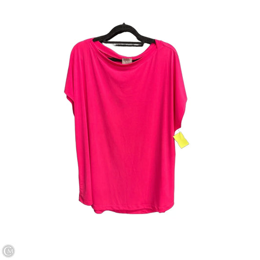 Top Short Sleeve By Chicos In Pink, Size: Xl