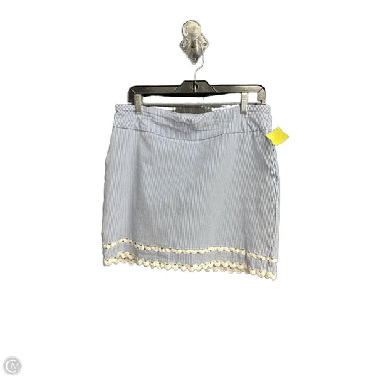 Skirt Mini & Short By Crown And Ivy In Striped Pattern, Size: 12