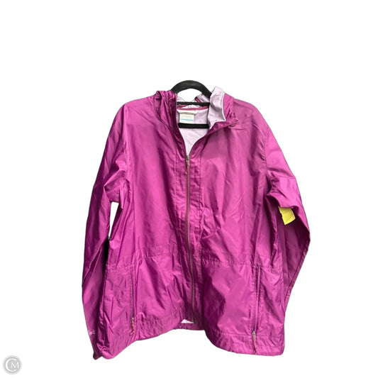 Jacket Windbreaker By Columbia In Purple, Size: Xl