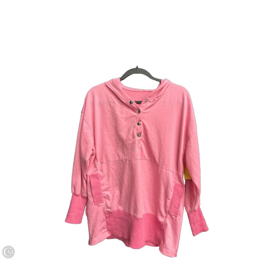 Sweatshirt Hoodie By Clothes Mentor In Pink, Size: S