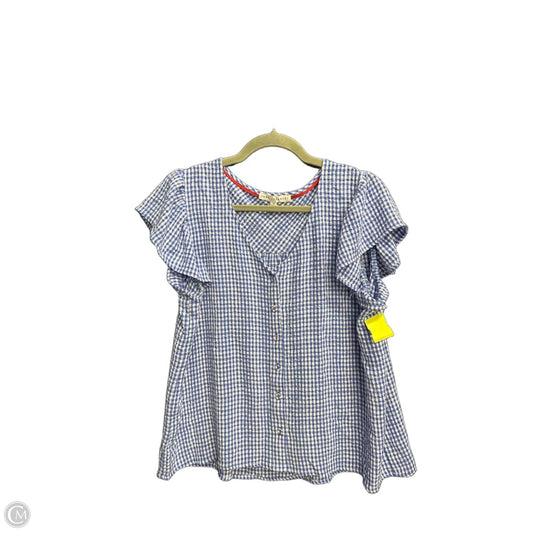 Top Sleeveless By Jane And Delancey In Plaid Pattern, Size: M