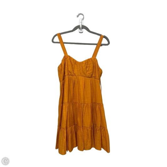 Dress Casual Short By Express In Yellow, Size: M