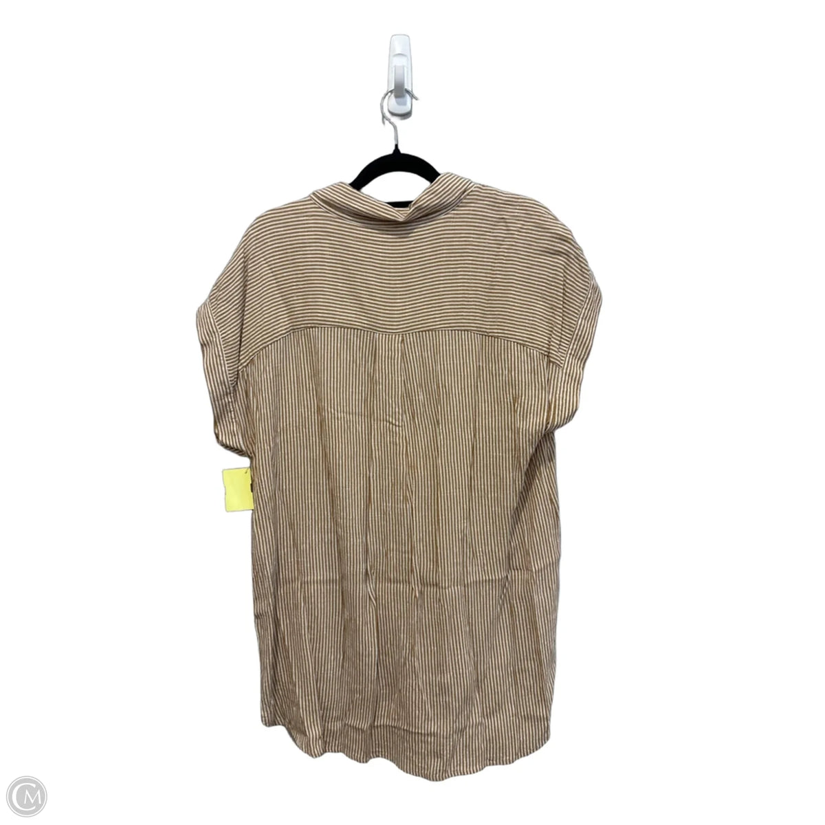 Top Short Sleeve By Loft In Striped Pattern, Size: M