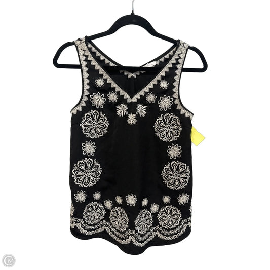 Top Sleeveless By Thml In Black & Cream, Size: Xs