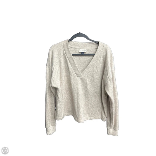 Top Long Sleeve By Universal Thread In Tan, Size: L