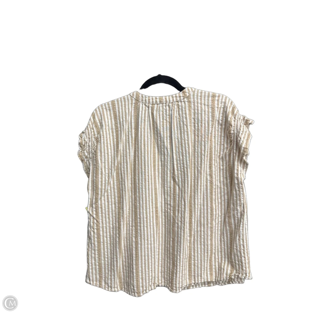 Top Sleeveless By Time And Tru In Striped Pattern, Size: L