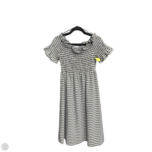 Dress Casual Midi By Vine & Love In Plaid Pattern, Size: L